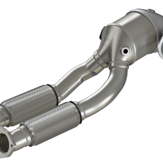 HJS Downpipe Audi RS3 / TT-RS Ø60+63,5 mm ECE, Euro 6