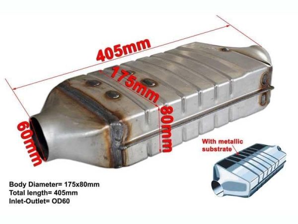 HJS universal DPF filter D175x80 L405 - Image 2