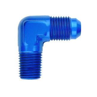 Goodridge AN822 90° JIC–NPT-urosadapteri AN3–1/8 NPT, sininen