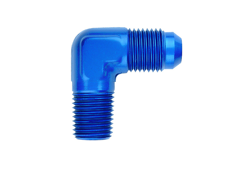 AN822.jpg Goodridge AN822 90° JIC–NPT-urosadapteri AN3–1/8 NPT, sininen