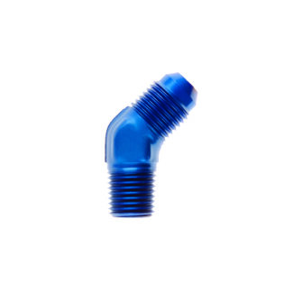 Goodridge AN823 45° JIC–NPT-urosadapteri AN3–1/8 NPT, sininen
